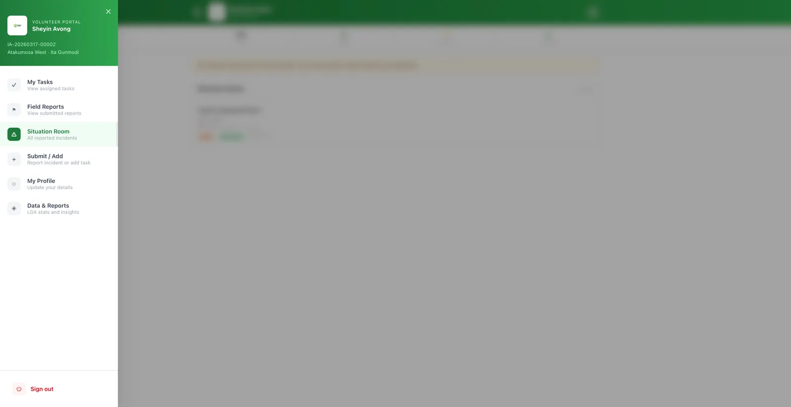 Imole Army volunteer registration portal